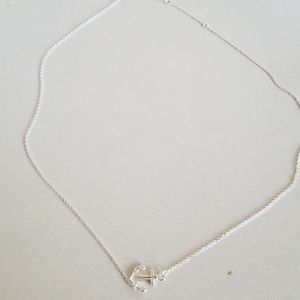 Sterling anchor necklace